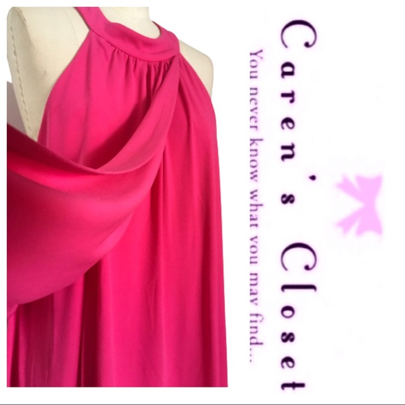 Vince Camuto Pink Crepe Jersey Sleeveless Dress - Picture 4 of 9